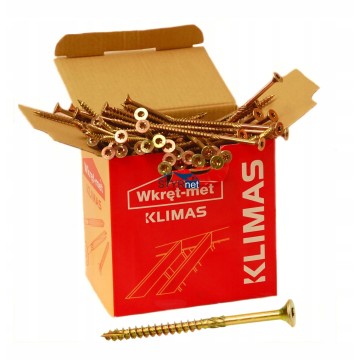 WKRĘTY CIESIELSKIE DO DREWNA 5x50 TORX ŁEB STOŻKOWY STOŻKOWE 300szt ST 5mm x 50mm