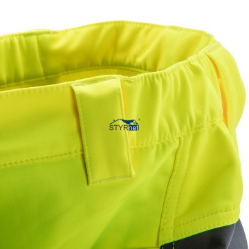 Spodnie robocze ostrzegawcze softshell, żółte, rozmiar XL