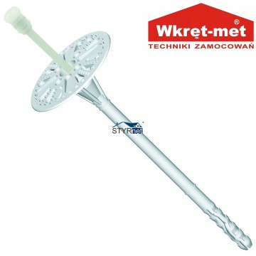 KOŁKI STYROPIANU 22cm METALOWY TRZPIEŃ DYBLE METAL