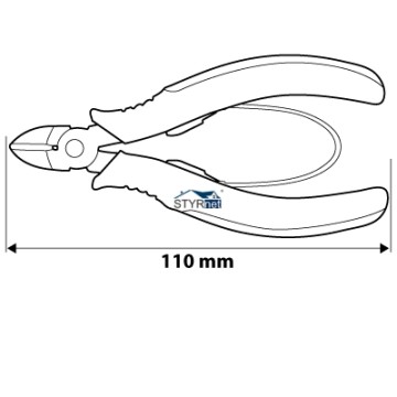 Szczypce precyzyjne boczne 110 mm