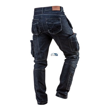 Spodnie robocze 5-kieszeniowe DENIM, rozmiar S