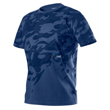 T-shirt roboczy Camo Navy, rozmiar S