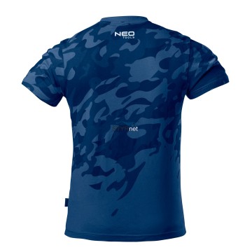 T-shirt roboczy Camo Navy, rozmiar S