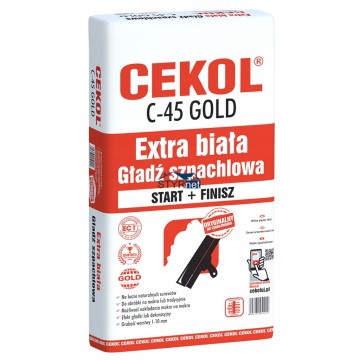 CEKOL C-45 BIAŁA GŁADŹ SZPACHLOWA 20 kg