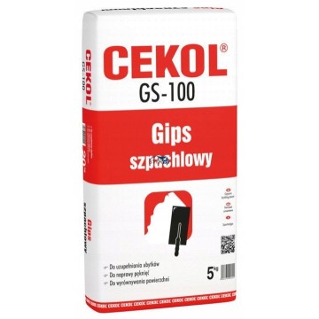 CEKOL GIPS SZPACHLOWY GS-100 DO WYRÓWNYWANIA 5kg