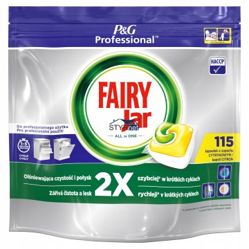 FAIRY PROFESSIONAL KAPSUŁKI DO ZMYWARKI LEMON 115 SZTUK