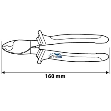 Obcinak do kabli miedzianych i aluminiowych 160 mm