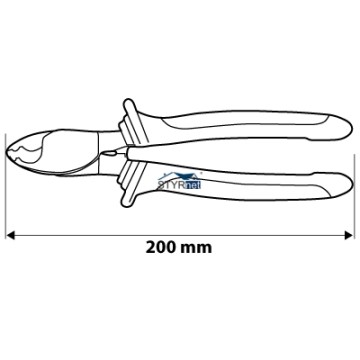 Obcinak do kabli miedzianych i aluminiowych 200 mm
