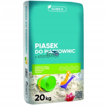 SOBEX PIASEK DO PIASKOWNICY Z ATESTEM PZH 20kg