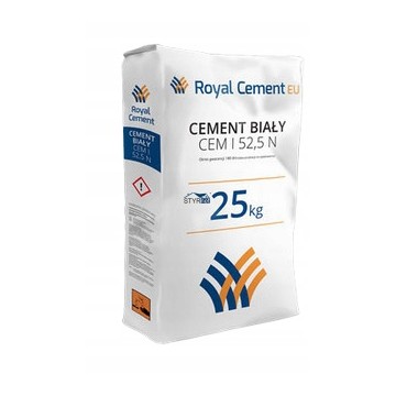 ROYAL CEMENT CEM I 52,5R BIAŁY 25 KG