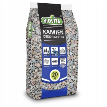 BIOVITA GRYS KAMIEŃ OZDOBNY PORFIR 8-16MM 20kg 