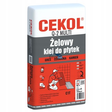 CEKOL Q-2 ŻELOWY ELASTYCZNY KLEJ DO PŁYTEK 5KG