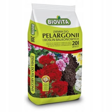 BIOVITA ZIEMIA DO PELARGONII ROŚLIN I BALKONOWYCH 20L