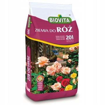 BIOVITA ZIEMIA PODŁOŻE DO UPRAWY SADZENIA RÓŻ 20L