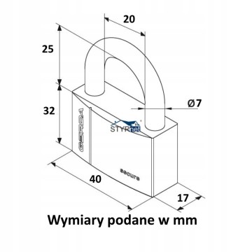 GERDA KŁÓDKA WZMOCNIONA PAŁĄKOWA SECURE S40 KSWS