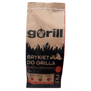 GORILL BRYKIET DO GRILLA Z WĘGLA DRZEWNEGO TRANS-PAL 2KG