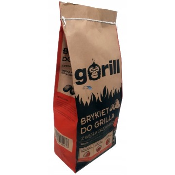 GORILL BRYKIET DO GRILLA Z WĘGLA DRZEWNEGO TRANS-PAL 2KG