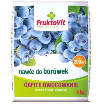 FRUKTOVIT NAWÓZ DO BORÓWEK KWAŚNOLUBNYCH OWOCE 5KG