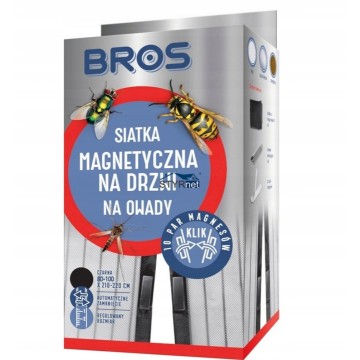 BROS SIATKA MAGNETYCZNA NA DRZWI NA OWADY 100x220