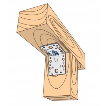 ŁĄCZNIK KĄTOWNIK CIESIELSKI MONTAŻOWY 70x70x55x2mm