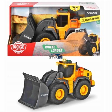 SPYCHACZ VOLVO POJAZD BUDOWLANY DICKIE TOYS CIĘŻARÓWKA CONSTRUCTION 3723003