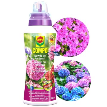 NAWÓZ ODŻYWKA COMPO DO HORTENSJI RODODENDRONÓW AZALII KAMELII WRZOSÓW 500ml