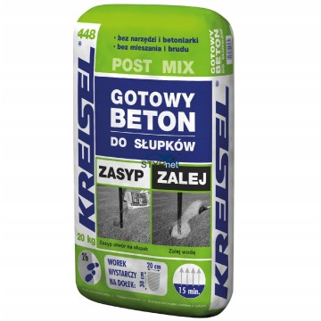 KREISEL POST MIX 448 GOTOWY BETON DO SŁUPKÓW WYLEWEK WYRÓWNUJĄCY 20KG