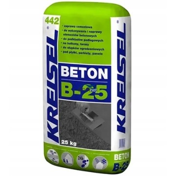 KREISEL BETON B-25 442 WYLEWKA BETONOWA CEMENTOWA MROZOODPORNA 25KG