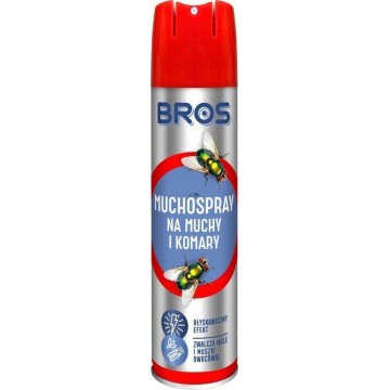 BROS SPRAY SPREJ NA MUSZKI MUCHY KOMARY OWOCÓWKI OWADY 400ml