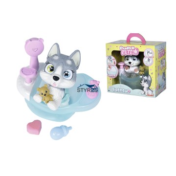 SIMBA PAMPER PETZ PIESEK HUSKY Z PIELUSZKOWEGO GANGU ZESTAW WANNA 3+