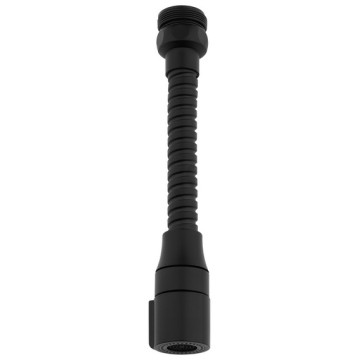 Aerator perlator długi dwufunkcyjny metalowy elastyczny czarny