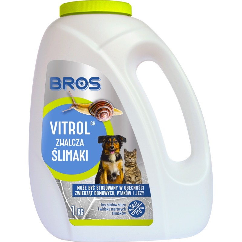 BROS VITROL EKO BEZPIECZNA DLA PSÓW TRUTKA ZWALCZA ŚLIMAKA NA ŚLIMAKI 1 kg BROS VITROL EKO BEZPIECZNA DLA PSÓW TRUTKA ZWALCZA ŚLIMAKA NA ŚLIMAKI 1 kg