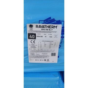 STYROPIAN RAVATHERM STYRODUR XPS 4cm 7,5m2 TWARDY 700kpa FREZOWANY NA ULE