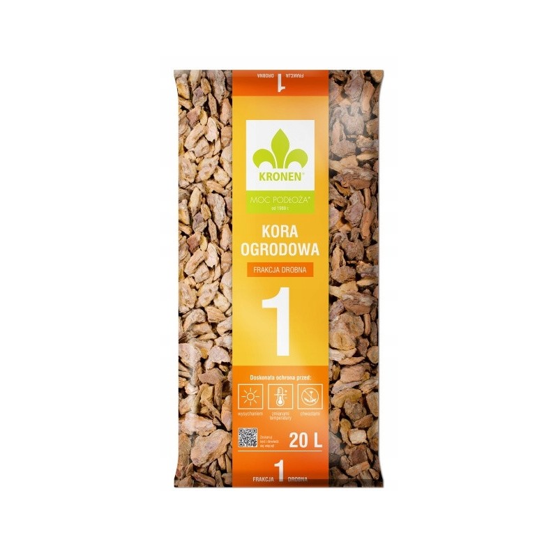 KRONEN KORA OGRODOWA FRAKCJA I DROBNA 8-20 MM PRZESIEWANA SORTOWANA 20L KRONEN KORA OGRODOWA FRAKCJA I DROBNA 8-20 MM PRZESIEWANA SORTOWANA 20L