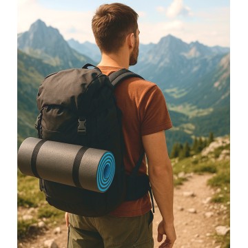 KARIMATA DO ĆWICZEŃ JOGA TURYSTYCZNA 2-WARSTWOWA PIANKA XPE 180x50cm gr 1cm