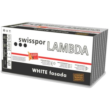 Styropian Swisspor Lambda White 031 Fasada GRAFITOWY 15cm 1,97m2 PACZKA