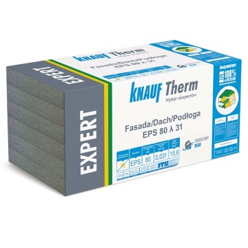 STYROPIAN KNAUF GRAFITOWY FASADA DACH PODŁOGA EPS 80 031 1cm 30m2 PACZKA
