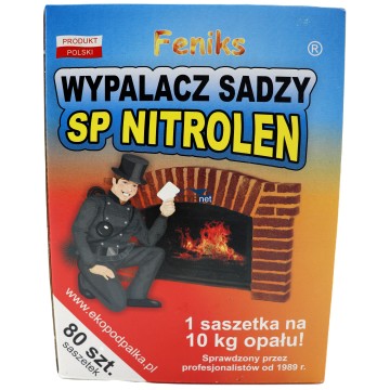 Wypalacz sadzy do pieca SP Nitrolen 80x5g Podpałka FENIKS