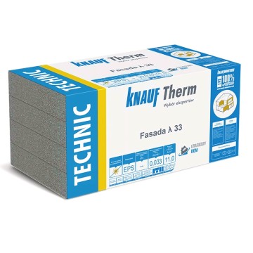 STYROPIAN KNAUF TECHNIC GRAFITOWY ELEWACJA EPS FASADA 033 5cm 6m2 PACZKA