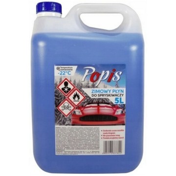 PŁYN ZIMOWY DO SPRYSKIWACZY POPIS DO -22 STOPNI SKUTECZNY 5L