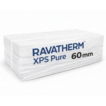 STYROPIAN RAVATHERM PURE XPS 300KPA 6cm 5,25m2 FREZOWANY SZARY Polistyren Ekstrudowany