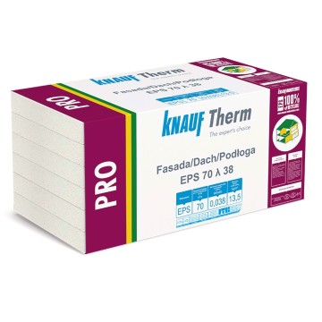 STYROPIAN KNAUF FASADA DACH PODŁOGA EPS70-038 ELEWACJA 1cm 28m2 PACZKA