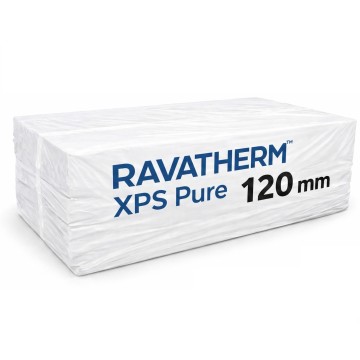 STYROPIAN RAVATHERM PURE XPS 300KPA 12cm 2,25m2 FREZOWANY SZARY Polistyren Ekstrudowany