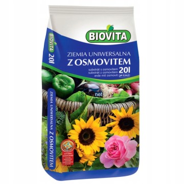 ZIEMIA UNIWERSALNA DO KWIATÓW Z OSMOVITEM 20L BIOVITA