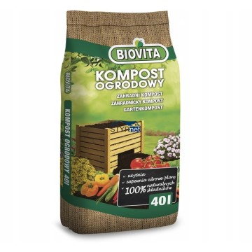 KOMPOST OGRODNICZY BIOVITA BIO NAWÓZ ZIEMIA 40L