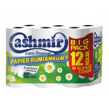 PAPIER TOALETOWY RUMIANKOWY 12 ROLEK CASHMIR