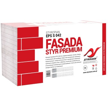 STYROPIAN STYRMANN FASADA STYR PREMIUM EPS S 042 grub. 1cm