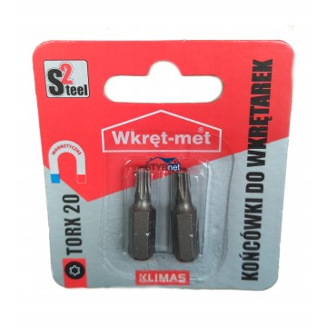 KOŃCÓWKI DO WKRĘTARKI TORX TX 20 - 2szt WKRĘT-MET