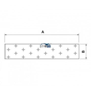 PŁYTKA PERFOROWANA ŁĄCZNIK PŁASKI OCYNK 60x160