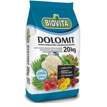 DOLOMIT BIOVITA WAPNO Z MAGNEZEM NA TRAWNIK 20kg